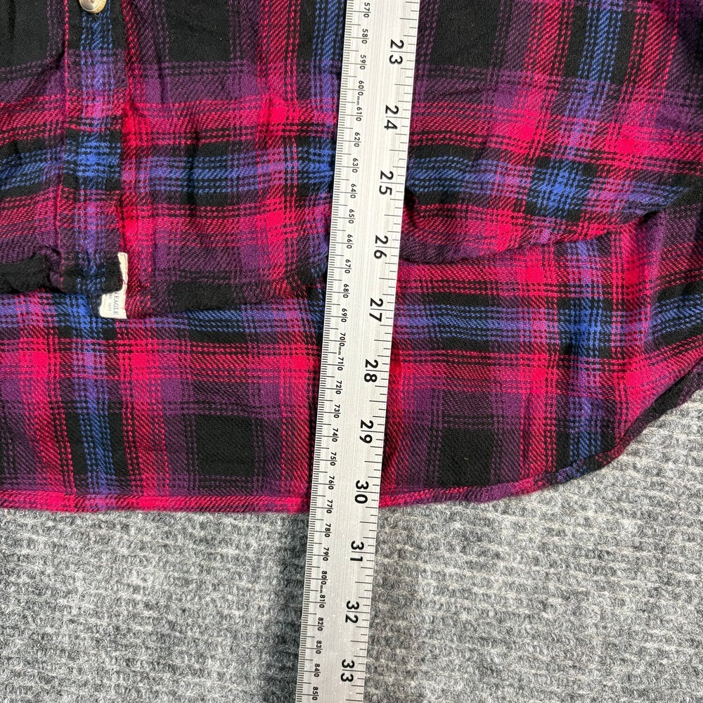 American Eagle Flannel Shirt Womens XXL Pink Plaid Excellent Boyfriend Fit - Picture 4 of 4